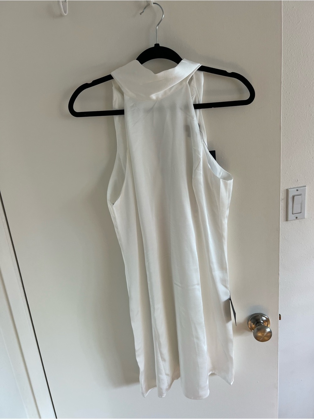 Lulus White Satin Mini Dress